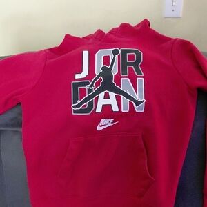 Nike Kids Red Jordan Hoodie